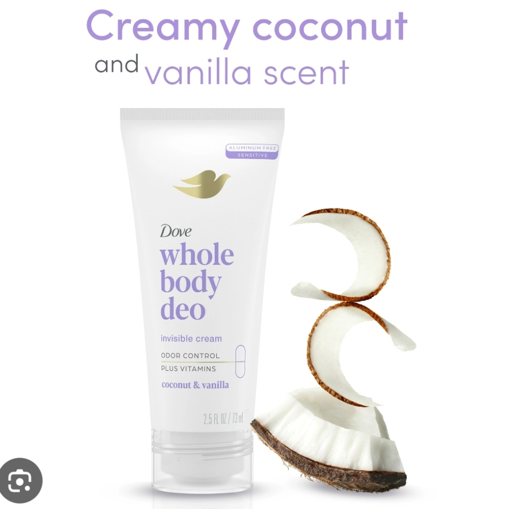 Dove Whole Body Duo Coconut‎ And Vanilla 2.5 fl oz